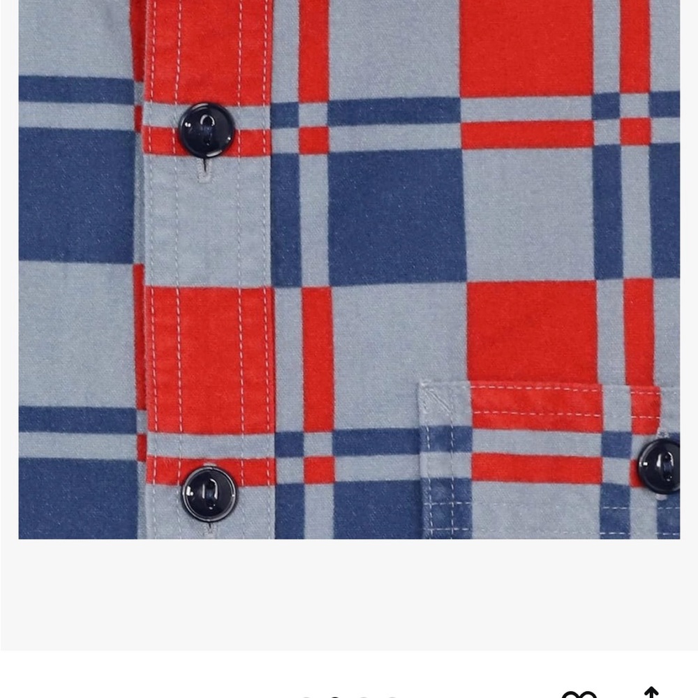 J. Crew Red and Blue Checkered Shirt - Picture 2 of 7
